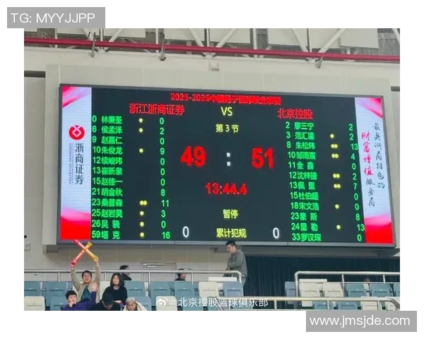 北京北控与杭州激战正酣比赛比分揭晓引发球迷热议